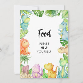 Dinosaur Baby Shower Card Inbjudningar
