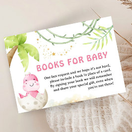 Dinosaur Baby Shower Girl Book For Baby Tilläggskort