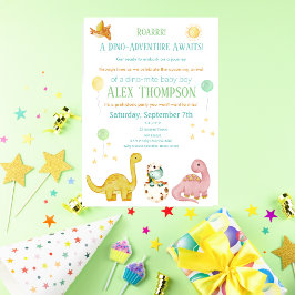 Dinosaur Baby Shower-inbjudan Inbjudningar