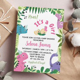 Dinosaur Baby Shower-inbjudan Inbjudningar
