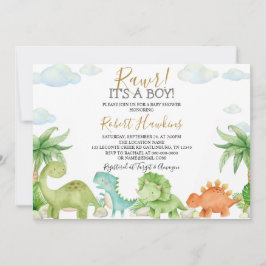 Dinosaur Baby Shower-inbjudan Inbjudningar