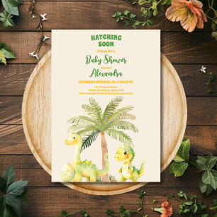 Dinosaur Baby Shower Inbjudningar