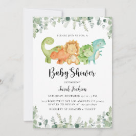 Dinosaur Baby Shower-inbjudningar Inbjudningar