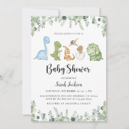 Dinosaur Baby Shower-inbjudningar Inbjudningar