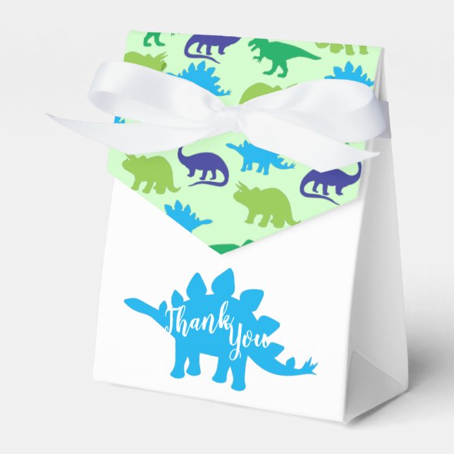 Dinosaur Baby Shower Presentaskar (Framsidan Sidan)