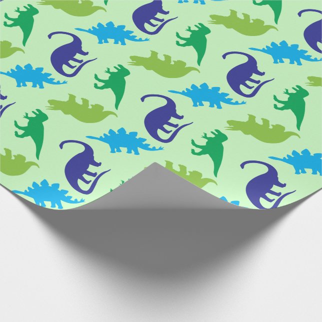 Dinosaur Baby Shower Presentpapper (Hörn)