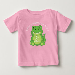 Dinosaur Baby Shower T-Rex Rosa Girl Girl T Shirt