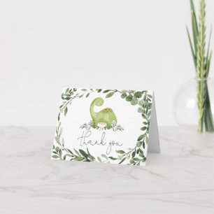 Dinosaur Baby Shower - tack för ditt kort