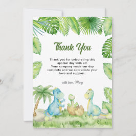 Dinosaur Baby Shower Tack Kort