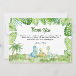 Dinosaur Baby Shower Tack Kort