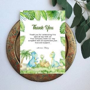 Dinosaur Baby Shower Tack Kort