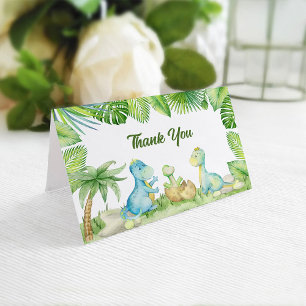 Dinosaur Baby Shower Tack Kort