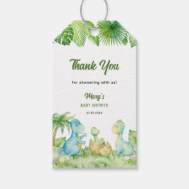 Dinosaur Baby Shower Tack Presentetikett