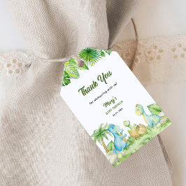 Dinosaur Baby Shower Tack Presentetikett