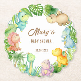 Dinosaur Baby Shower Underlägg Papper