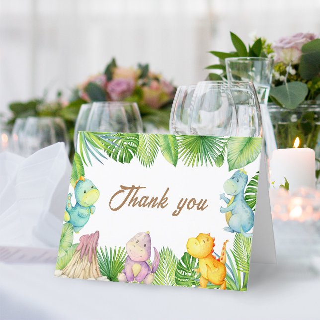 Dinosaur Baby Tack Kort (Skapare uppladdad)