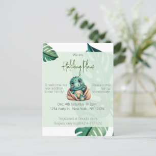 Dinosaur babydusch Postcard Vykort