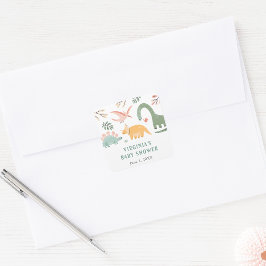 Dinosaur Babyfirande Klistermärke