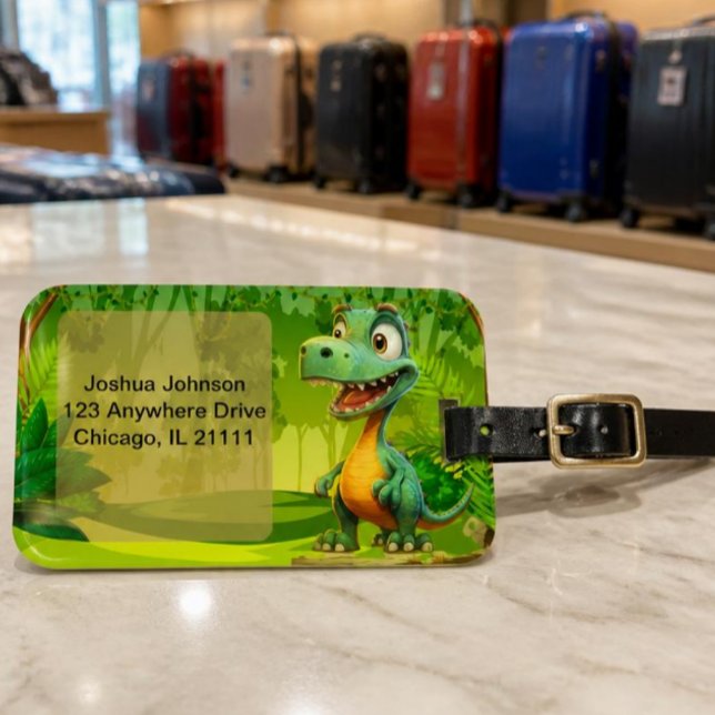 Dinosaur Bagage Tag Bagagebricka (Skapare uppladdad)