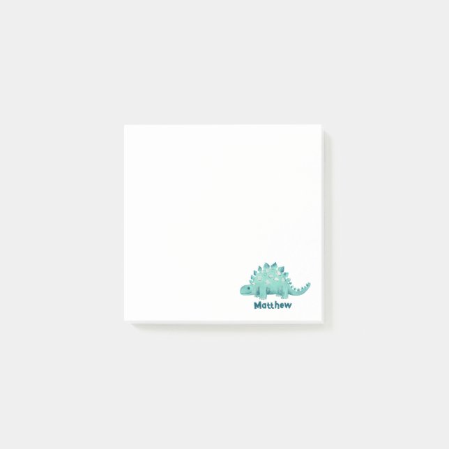 Dinosaur Barn Namn Post-it Block (Framsida)