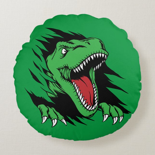 Dinosaur barn rund kudde (Framsidan)