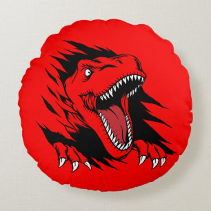 Dinosaur-barn Rund Kudde