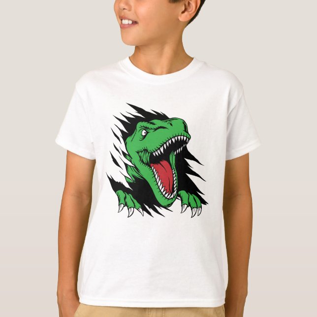 Dinosaur-barn T Shirt (Framsida)