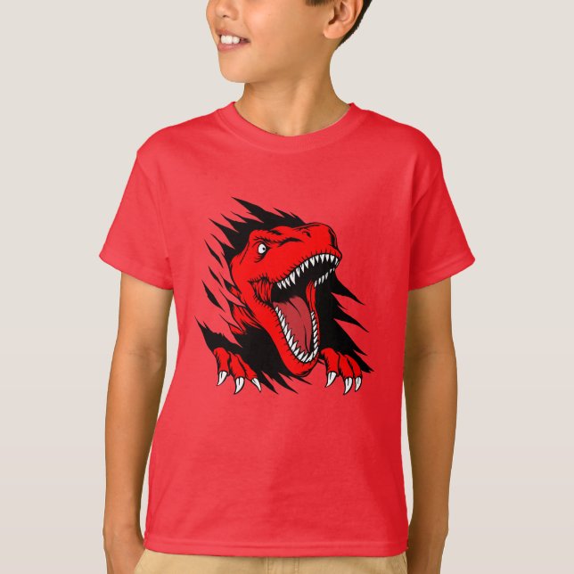 Dinosaur-barn T Shirt (Framsida)
