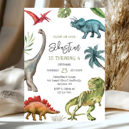 Dinosaur Barnkalas Inbjudan