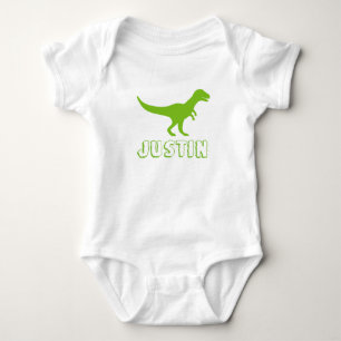 Dinosaur-barnkläder personlig med barn namn t shirt
