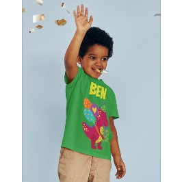 Dinosaur barns födelsedag namn anpassningsbar pers t shirt