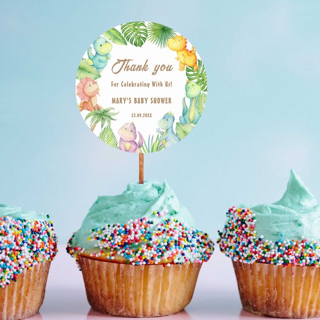 Dinosaur Bebis Runt Klistermärke (Skapare uppladdad)