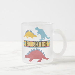 Dinosaur Big Brother Frostad Glasmugg