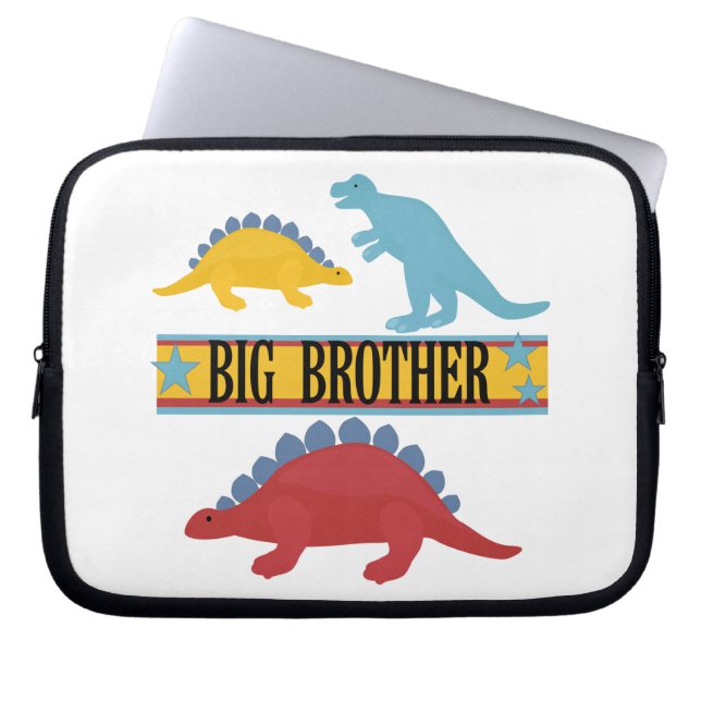 Dinosaur Big Brother Laptop Sleeve (Framsidan)