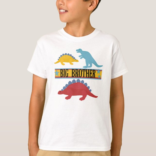Dinosaur Big Brother T Shirt (Framsida)