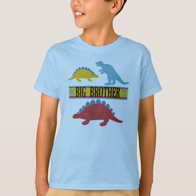 Dinosaur Big Brother T Shirt (Framsida)