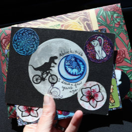 Dinosaur Bike and måne retro 80 s Dino Inbjudningar