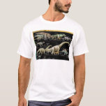 Dinosaur Biology Timeline  T Shirt<br><div class="desc">The timeline of some of the dinosaurus and their periods</div>