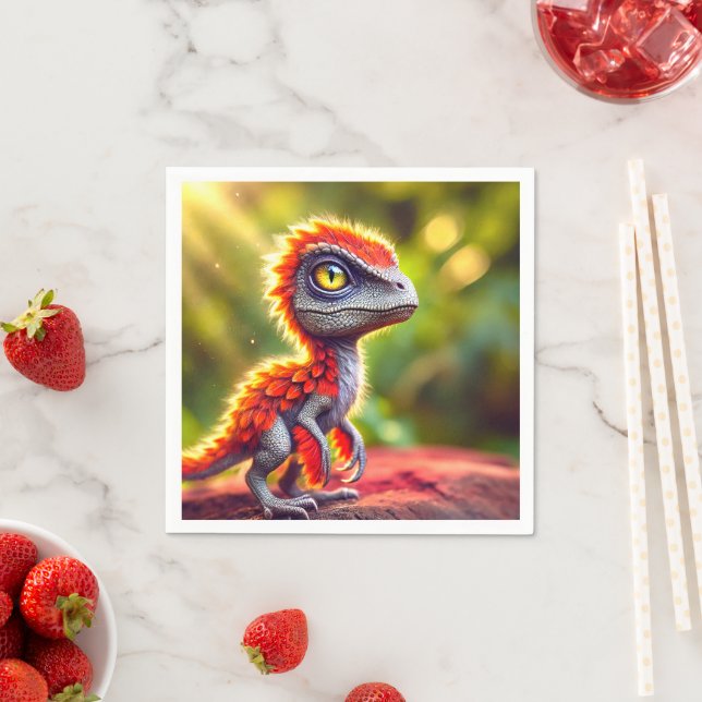 Dinosaur Bird Pappersservett (Insitu)