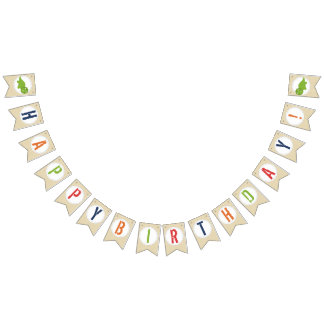 Dinosaur Birthday Banner Vimplar