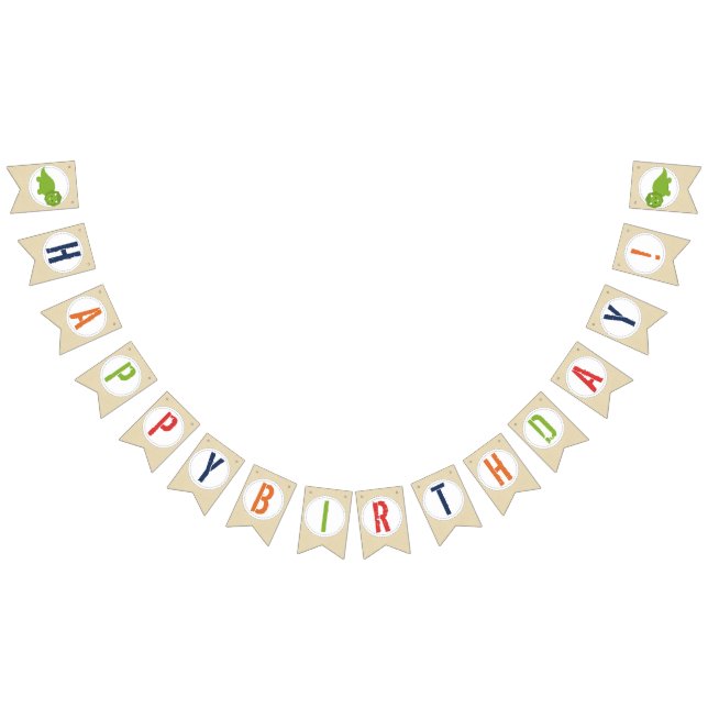 Dinosaur Birthday Banner Vimplar (Alla)