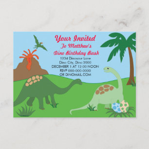 Dinosaur Birthday Bash Inbjudan