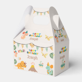 Dinosaur Birthday Boxe - Anpassat namn Presentaskar