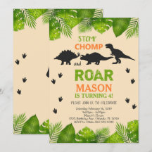 Dinosaur Birthday Call med Lövs