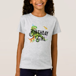 Dinosaur Birthday Girl Shirt T Shirt