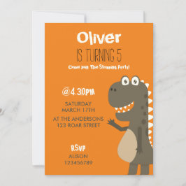 Dinosaur Birthday Inbjudningar