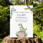 Dinosaur Birthday Kids Party Inbjudningar<br><div class="desc">Kasta en dino-mite firande med vår inbjudan till Dinosaur Birthday Kids Party! Perfekt för din lilla exploatörs stora dag. Den här inbjudan innehåller bra dinosauridesign och information om anpassadet. Anpassa den med ditt barns namn, party-datum, tid och plats för en unik beröring. Yrkesmässigt tryckt på högkvalitativ kardong är det både...</div>