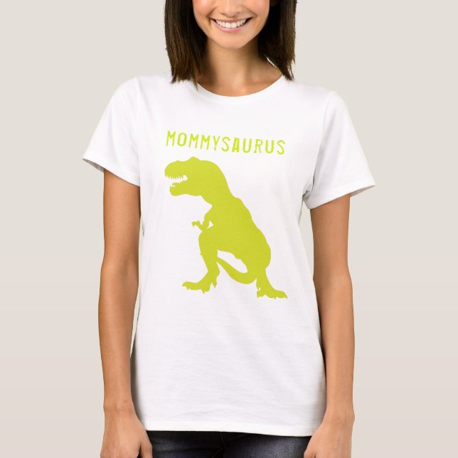 Dinosaur Birthday Mamma T-Shirt (Framsida)