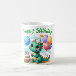 Dinosaur Birthday Mug Kaffemugg