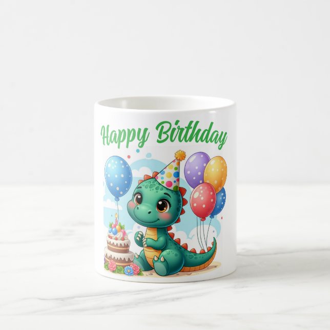 Dinosaur Birthday Mug Kaffemugg (Center)